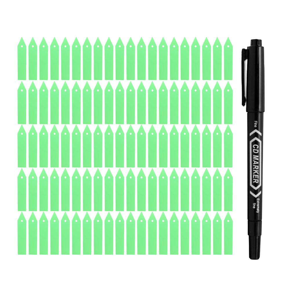 4-Inch Reusable Plastic Plant Labels For Garden Seedlings  Vegetables  Flowers  Etc.  Gardening Organization Set 100pc 3ml