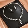 Bridal Accessories Necklace Earrings Jewelry Set Banquet Dress Set Chain Fashion Temperament Accessories