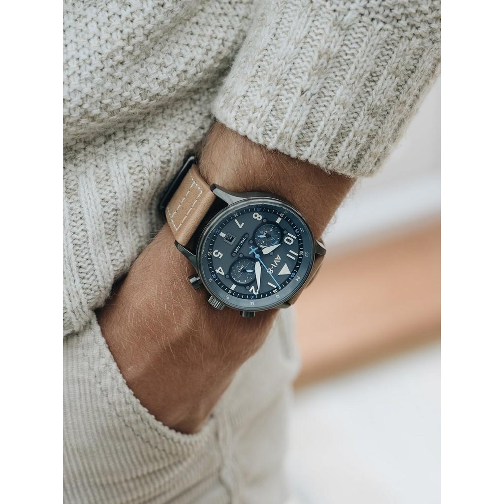 AVI-8 Hawker Hurricane Carey Dual Time Orissa Grey Dial Quartz AV-4088-04 Men's Watch