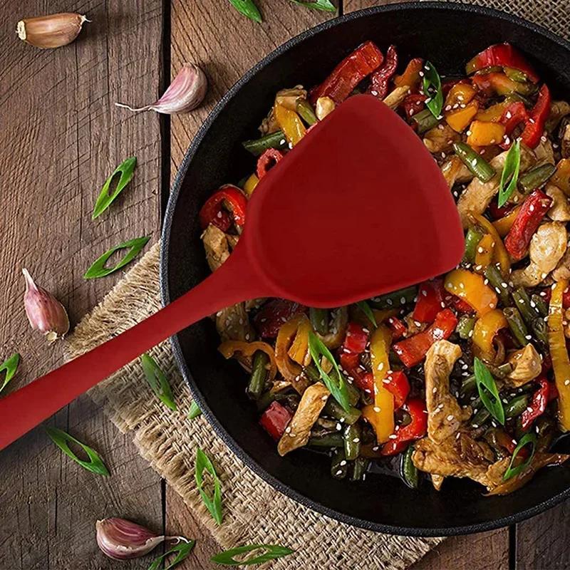 All-in-one silicone spatula kitchen items heat resistant non-stick frying pan spatula household silicone Chinese spatula