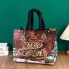 1pc Merry Christmas Gifts Bags Santa Elk Non-woven Candy Gift Packaging Tote Bag Xmas New Year Party Decor Noel Shopping Pouch