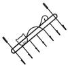 Over The Door Hook Metal Door Hanger Towel Coat Hat Rack for Bedroom Bathroom Entryway Matte Black