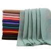 New Crinkle Cotton Scarf Head Hijab Wrap Solid Women Plain Shawls Foulard Femme Lady Headband Muslim Hijabs Store