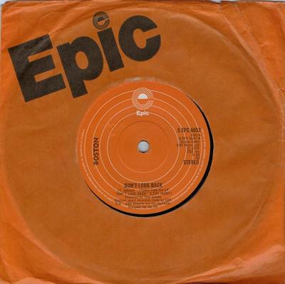 7inch Record BOSTON - Don't Look Back SEPC6653 Epic 1978 UK Rock Used