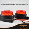 APSMOTIV 10PCS LED Marker Lights Trailer 12V Trailer Red Lights with Chrome Bezel Universial for Auto Car Bus Truck Lorry Trailer Boat Deck Courtesy