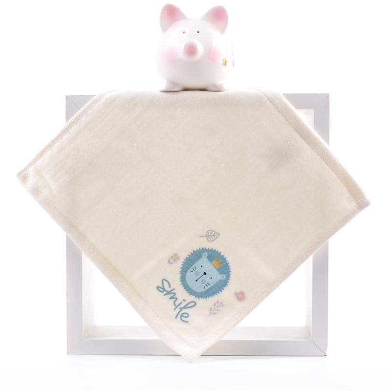 25x25cm Cartoon Animal Embossed Cotton Gauze Bathroom Baby Children Face Towel Hand Washcloth