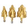 3pcs 1/4in Hex Shank Water Pipe Drill Bit Limit Rotating Flute Pipe Repair Tool  Water Pipe Repair