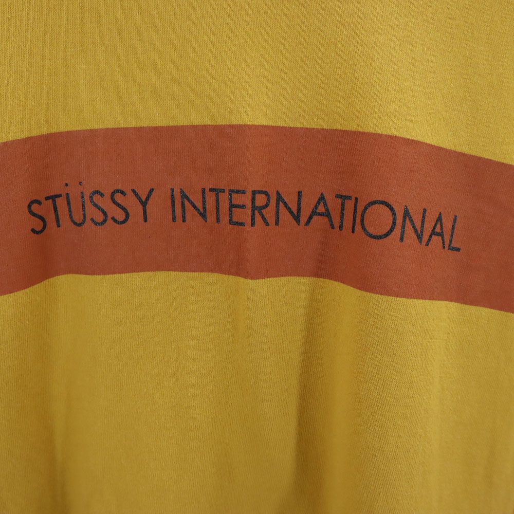 Stussy Made In Japan Print Long Sleeve One Piece S Beige Women Used