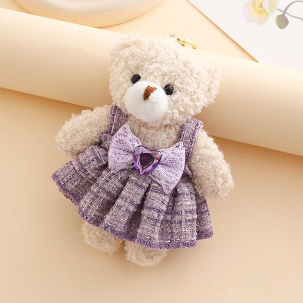 

Stuffed Animal Bear Plush Pendant Lifelike Bear Plush Toy Bear Plush Ornaments Car Pendant Style J