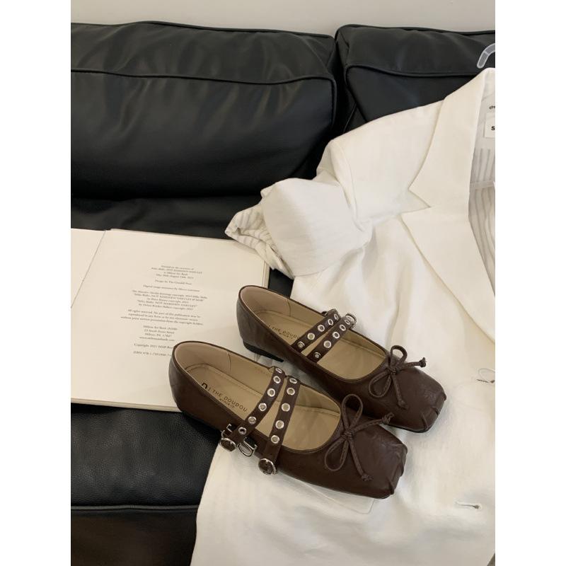 

Ретро квадратный носок корейская версия нишевые DingTalk одинарные туфли женские 2025 новые универсальные повседневные для работы Мэри Джейн вечерние туфли 39