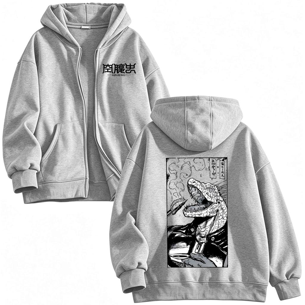 Anime Dorohedoro Hungry Bug Kaiman Zipper Hoodies Men Women Clothing Fashion Zip Up Hooded Sweatshirt Long Sleeves Jackets Caots