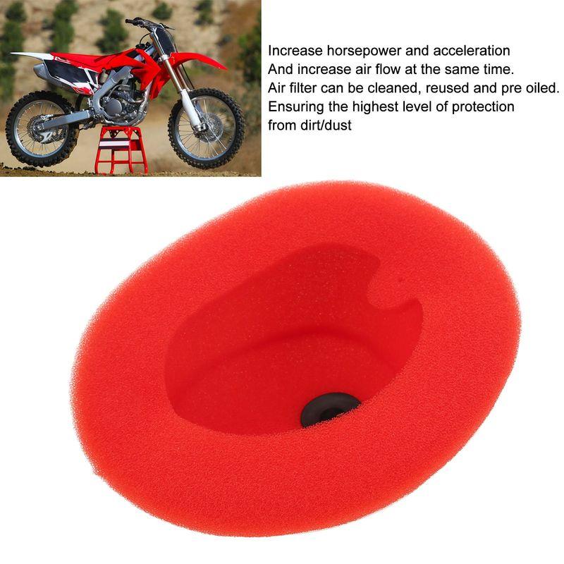 Motorcycle Pre Oiled Air Filter Washable Reble Sponge Replacement for CRF 250R 2010‑2013