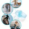 2pcs/1pair Soft Gel Toe Separators for Men and Women, Big Toe Spacer Cushion Pads with 2 Loops, Blue/Transparent