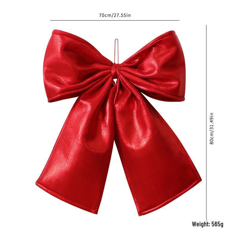 Extra Large Burgundy Velvet Christmas Bow for Tree & Window Decoration