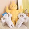 Soft Plush Toy PP Cotton Filling Cartoon Muscle Doll Gingerbread Design Plush Stuffed Toy Holiday Home Decoration