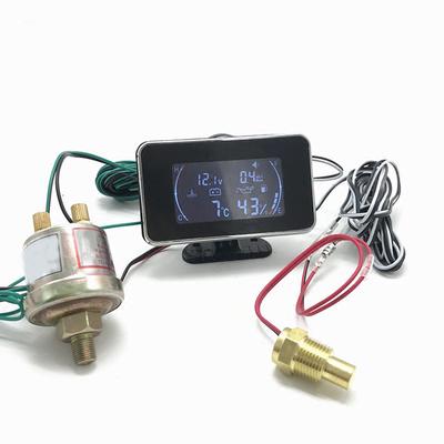 12V//24V Universal 2 Function Car Truck Fuel Level Gauge Meter Digital Voltmeter