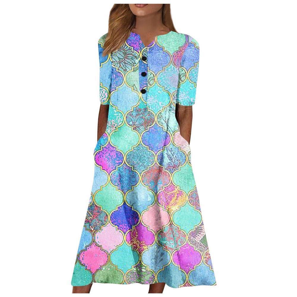 Summer Dress for Women Plus Size Casual Dress Short Sleeve Pocket Dress Casual Floral Boho Dress Flowy Dress Buy cheaply on Joom Summer Dress for Women Plus Size Casual Dress Short Sleeve Pocket Dress Casual Floral Boho Dress Flowy Dress Buy cheaply on Joom