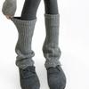 Solid Color Women's Foot Cover Retro Girl's Boots Heap Socks Women Knitted Leg Warmers  Harajuku