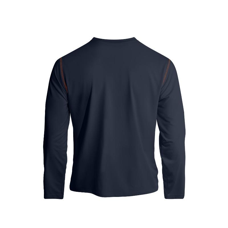 Men's Solid Color Stand Collar Henley Shirt, Long Sleeve Business Casual Sports Top, Spring Summer Daily Versatile Pullover T-Shirt