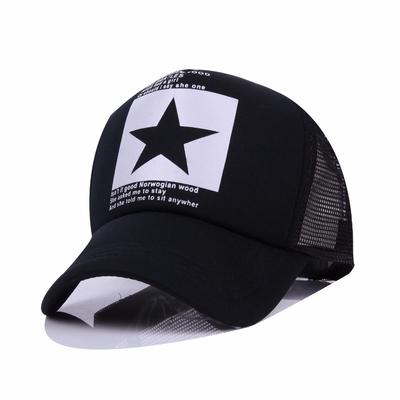 Baseball Cap Star Women Men Mesh Breathable Snap-back Summer Sport Hat Dad Bone