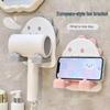 Newcomer Exclusive: Cute Dinosaur Hair Dryer Holder - Wall-Mounted Bathroom Rack with Free Shipping