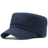 Fully sealed flat top hat men's hat rear closed hat men's spring and autumn cotton cloth