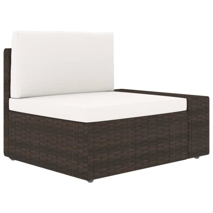 VidaXL Garden Furniture Set 5 Pcs Woven Resin Brown