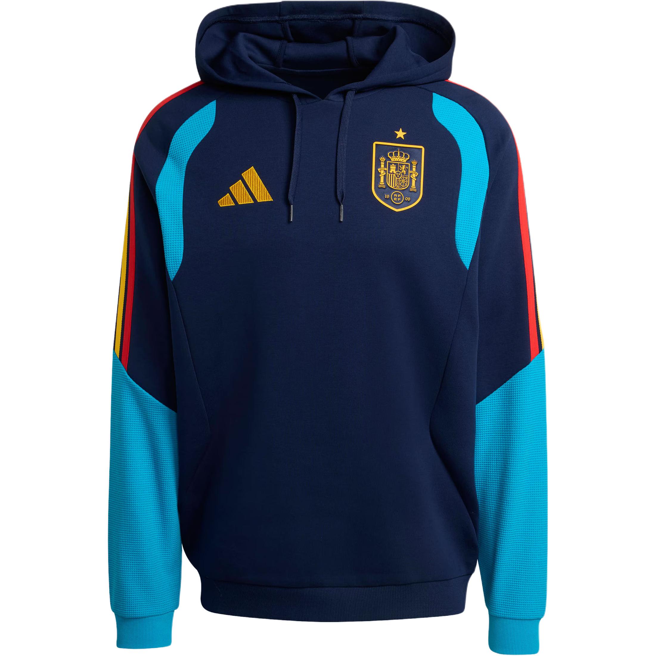 

Adidas Spain 26 Tiro Sweat Football Training Color Block Striped Pullover Long Sleeve Sweatshirt Men sweatshirt KA3503 M