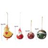 Retro Distressed Christmas Iron Art Pendants: Angel, Santa, Snowman