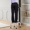 Stufe mit Haltegriff - Sichere Trittstufe - Badezimmer-Einstiegsstufe - Plattform & Rutschfeste Pads - Verzinkter Stahl