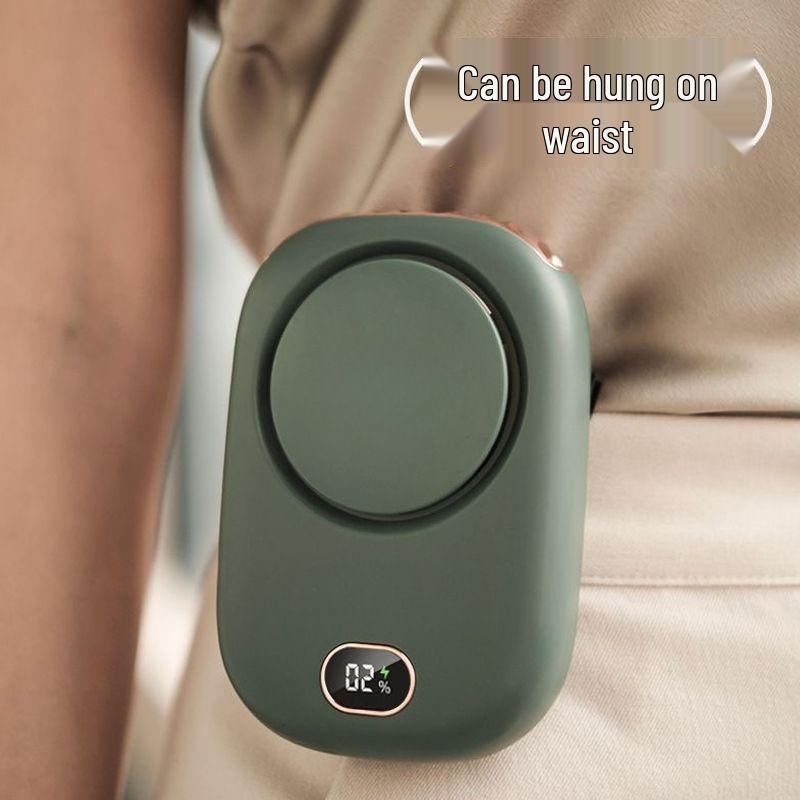 Ultra-Portable Neck-Hanging Mini Fan with Strong Wind for Summer Cooling