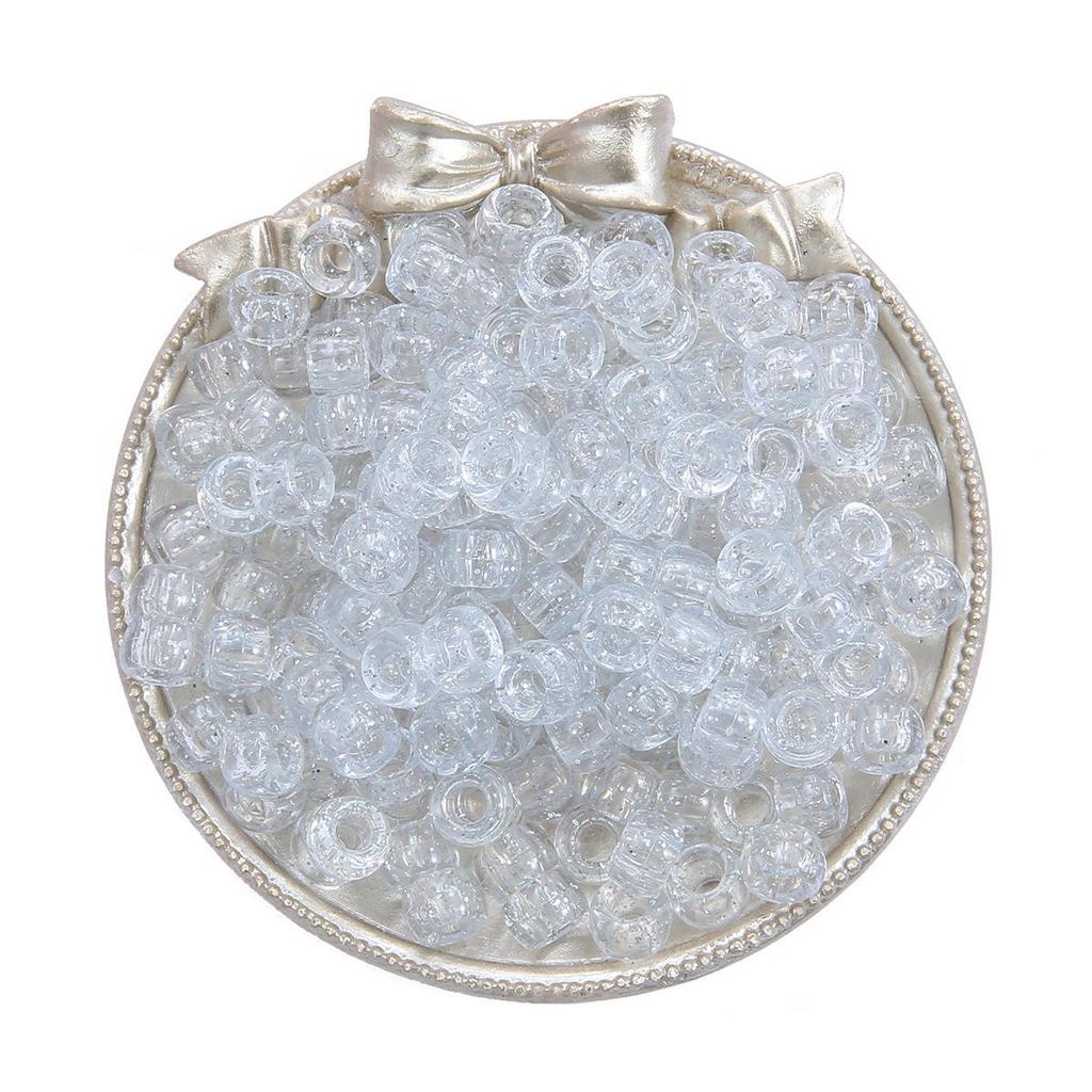 Acrylic Large Hole Barrel Beads 9x6mm for DIY Bracelet Jewelry Making
