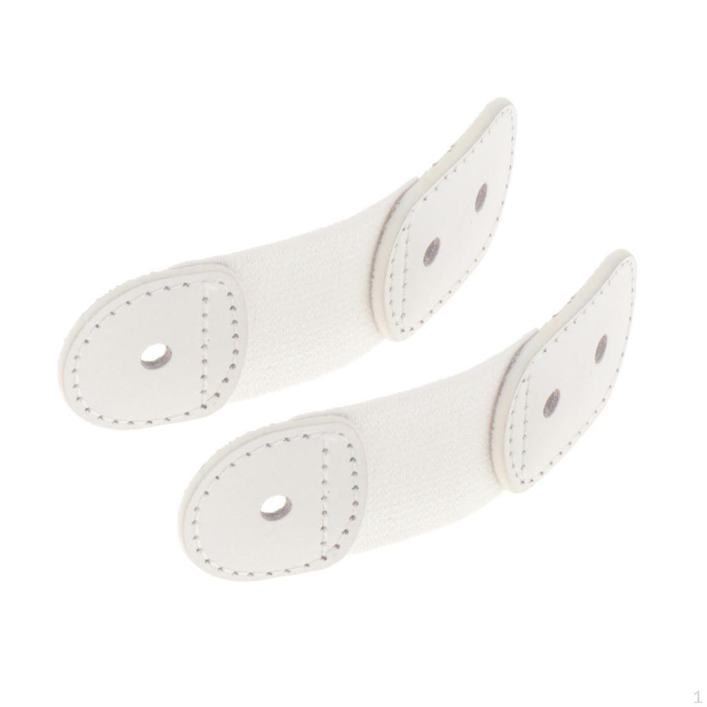 2Pcs Figure Skating Lace Straps .9in x1.2in Boots Laces Protection for Dance All Shoe Size