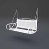 European Style Double Wrought Iron Swing Hanging Chair