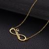 Custom Name Infinity Necklaces Women Family Mather Personalized Stainless Steel Two Name Birth Date Necklace Jewelry Best Gift