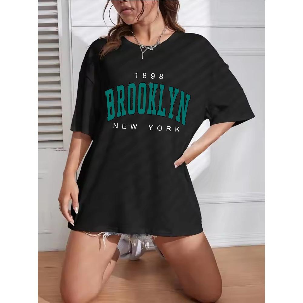 High-quality Fashion New York T-shirt Men s and Women s T-shirt Round Neck Short-sleeved Hip-hop T-shirt M