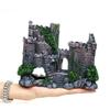 Creative Castle Shape Fish Tank Ornaments Decoration Landscaping Resin Rockery Aquarium Resin Rockery Home Craft Ornaments D9262