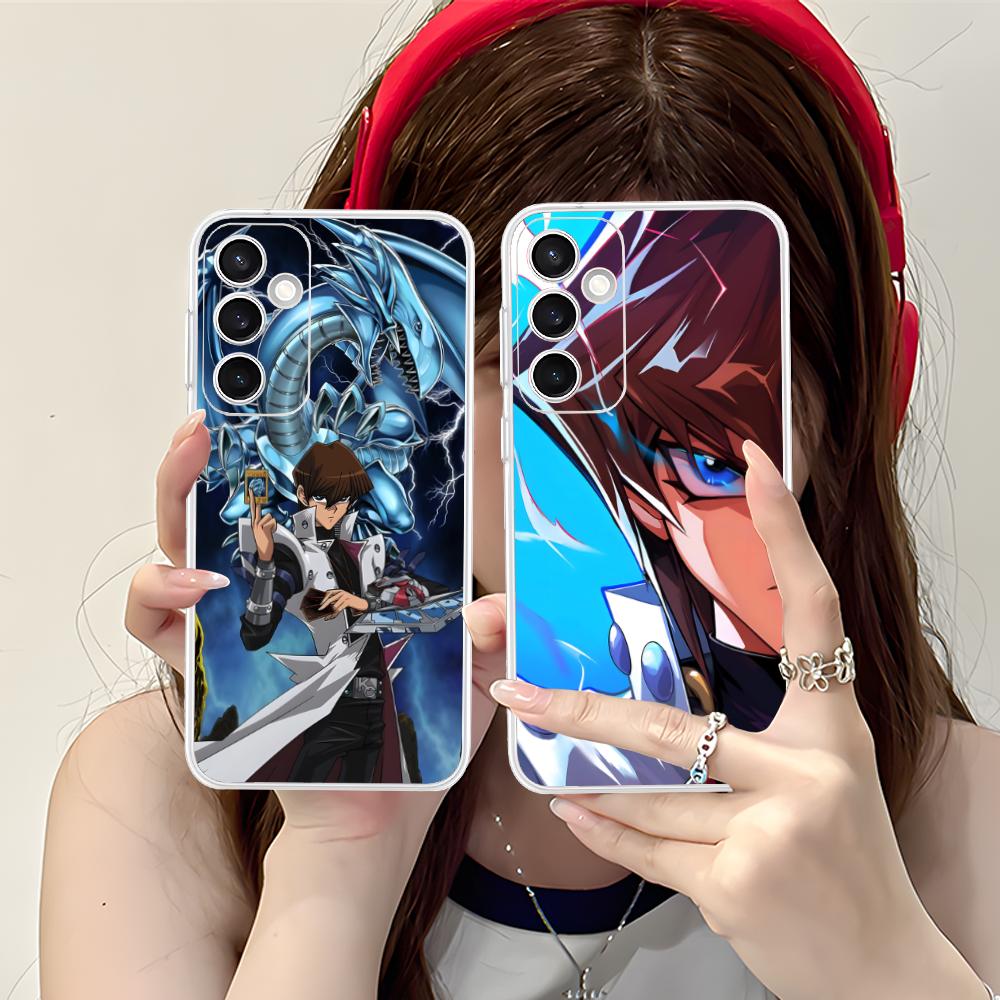 Yugioh Seto Kaiba Phone Case for Samsung Galaxy S25 S24 S23 S22 S21Plus FE Ultra Soft TPU Clear Shockproof Cover