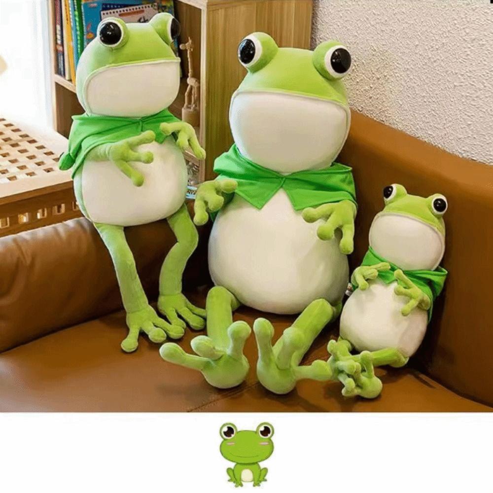 Comfortable Green Frog Doll Soft Long Legged Frog Stuffed Toy Frog Plush Toy  Children Toys