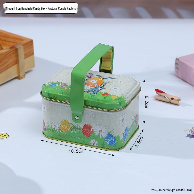 Adorable Cartoon Chocolate & Cookie Tin Box - Children's Gift or Wedding Favor Storage