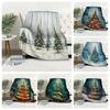 Heimdekoration Plüsch Überwurf Sofa Decke Tagesdecke Bett flauschig weiche Decken Deko kariert Modern schlicht Frohe Weihnachten Winter
