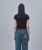 REST&RECREATION Raglan Half Sleeve Knit Top - Black