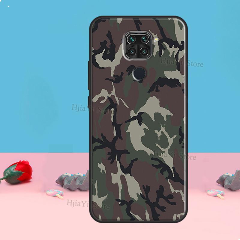 Military Army Camouflage Case For Redmi Note 8 9 10 11 12 Pro Plus 10S 11S 12S Cover For Redmi 9C 10A 10C 12C Coque