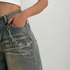 Punk Mehrschichtig Metall Stern Kreuz Anhänger Hosenkette Hip Hop Taille Schlüsselanhänger Jeans Kette Damen Trendiger Schmuck Zubehör Geschenke