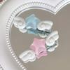 New Jelly Pink Star Wings Hair Clip Cartoon Sweet Versatile Side Clip Hair Accessories Superlatives Duckbill Star Wing Hairpin