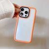 Macaron three-in-one suitable for Apple 16promax contrasting color transparent mobile phone case Apple 11 simple protective case