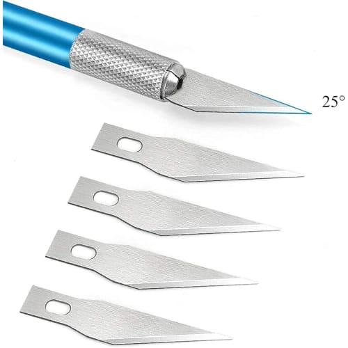 YUENTOEN Design Cutter, Craft Knife, 12-Piece Precision Craft Knife Kit with 10 High-Hardness Replacement Blades, Paper Cutting, Carving Knife, DIY Ar