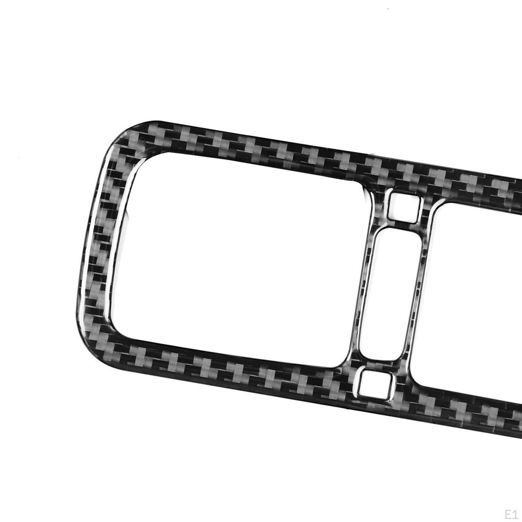 Rear Center Air Vent Lid Trim Sticker, Carbon Fiber Decal, Waterproof 37 Replacement Durable