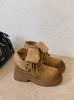 Beautiful big yellow boots two wear rad thin lace-up short boots retro locomotive boots thick-soled Martin boots women's new models no