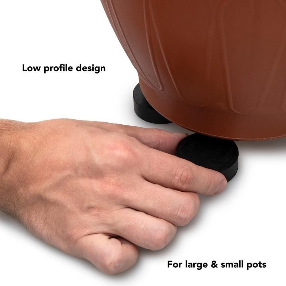 1/4 szt. Naturalna Gumowa Podstawa Stojaka na Rośliny Antypoślizgowy Stojak na Doniczkę Dom i Ogród